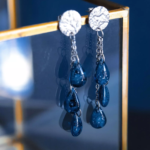Boucles d'oreilles "La Nuit" cascade - Rue de Minuit