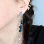 Boucles d'oreilles "La Nuit" cascade - Rue de Minuit