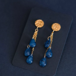 Boucles d'oreilles "La Nuit" cascade - Rue de Minuit