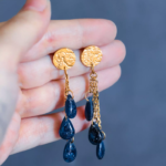 Boucles d'oreilles "La Nuit" cascade - Rue de Minuit