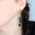 Boucles d'oreilles "La Nuit" cascade - Rue de Minuit