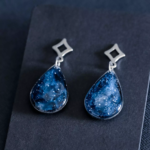 Boucles d'oreilles "La Nuit" goutte - Rue de Minuit