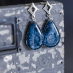 Boucles d'oreilles "La Nuit" goutte - Rue de Minuit