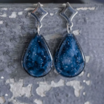 Boucles d'oreilles "La Nuit" goutte - Rue de Minuit