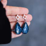 Boucles d'oreilles "La Nuit" goutte - Rue de Minuit