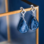 Boucles d'oreilles "La Nuit" goutte - Rue de Minuit