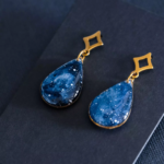 Boucles d'oreilles "La Nuit" goutte - Rue de Minuit