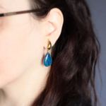Boucles d'oreilles "La Nuit" goutte - Rue de Minuit