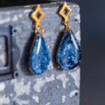 Boucles d'oreilles "La Nuit" goutte - Rue de Minuit