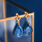 Boucles d'oreilles "La Nuit" goutte - Rue de Minuit