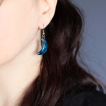 Boucles d'oreilles "La Nuit" lune - Rue de Minuit