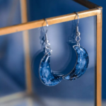 Boucles d'oreilles "La Nuit" lune - Rue de Minuit