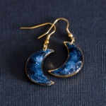 Boucles d'oreilles "La Nuit" lune - Rue de Minuit