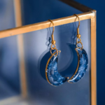 Boucles d'oreilles "La Nuit" lune - Rue de Minuit