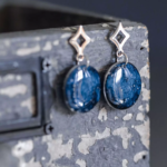 Boucles d'oreilles "La Nuit" rond - Rue de Minuit