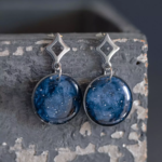 Boucles d'oreilles "La Nuit" rond - Rue de Minuit