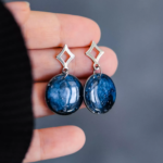 Boucles d'oreilles "La Nuit" rond - Rue de Minuit