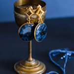 Boucles d'oreilles "La Nuit" rond - Rue de Minuit