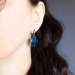 Boucles d'oreilles "La Nuit" rond - Rue de Minuit