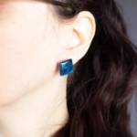 Clous d'oreilles "La Nuit" losange - Rue de Minuit