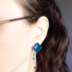 Clous d'oreilles "La Nuit" losange - Rue de Minuit