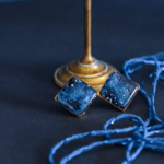 Clous d'oreilles "La Nuit" losange - Rue de Minuit