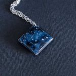 Collier "La Nuit" losange - Rue de Minuit