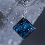 Collier "La Nuit" losange - Rue de Minuit