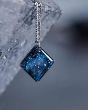Collier "La Nuit" - losange - Rue de Minuit