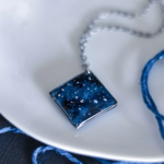 Collier "La Nuit" - losange - Rue de Minuit