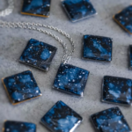 Collier "La Nuit" losange - Rue de Minuit