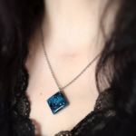 Collier "La Nuit" losange - Rue de Minuit