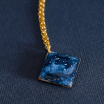 Collier "La Nuit" losange - Rue de Minuit