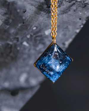 Collier "La Nuit" - losange - Rue de Minuit