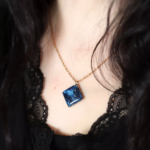 Collier "La Nuit" losange - Rue de Minuit