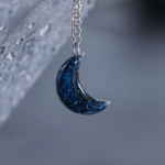 Collier "La Nuit" lune - Rue de Minuit