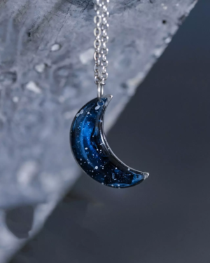 Collier "La Nuit" - lune - Rue de Minuit
