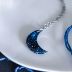 Collier "La Nuit" - lune - Rue de Minuit