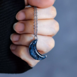 Collier "La Nuit" - lune - Rue de Minuit