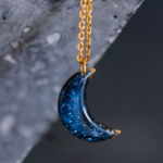 Collier "La Nuit" lune - Rue de Minuit
