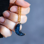 Collier "La Nuit" - lune - Rue de Minuit
