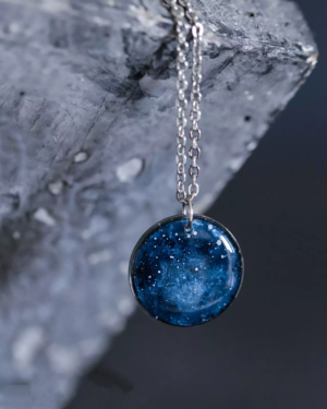Collier "La Nuit - rond - Rue de Minuit