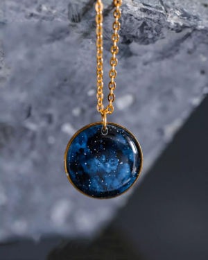 Collier "La Nuit - rond - Rue de Minuit