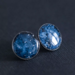 Clous d'oreilles "La Nuit" rond - Rue de Minuit