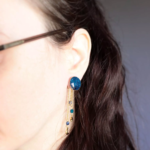 Clous d'oreilles "La Nuit" rond - Rue de Minuit